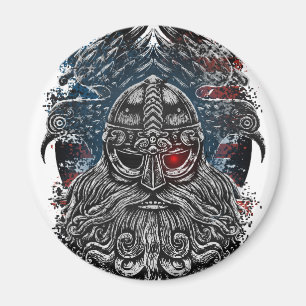 Íman Corvos de Odin e espadas Mitologia Viking EUA band