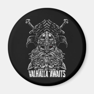Íman Corvos de Odin Mitologia Viking Valhalla espera