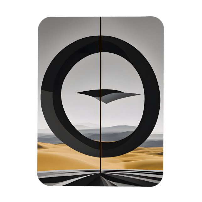 Íman Cosmic Encounter in the Abstract Desert (Vertical)