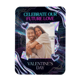 Íman Cosmic Romance Digital Love Valentine's Card