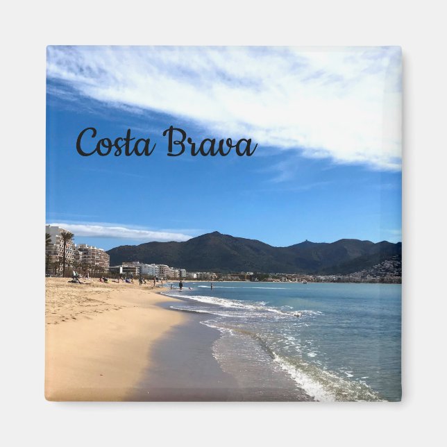 Íman Costa Brava, Espanha - Fotografia de praia (Frente)