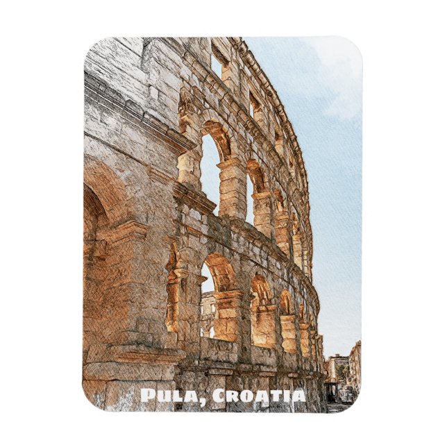 Íman Costa de Adria, Cidade da Croácia (Vertical)