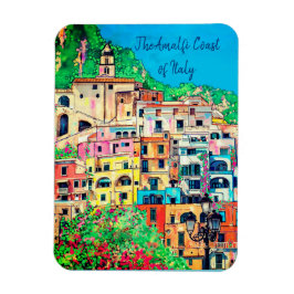 Íman Costa de Amalfi da Itália Arte Contemporânea Color