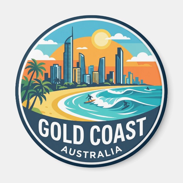 Íman Costa de Ouro Austrália (Frente)