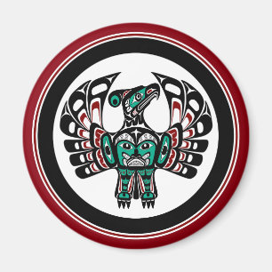 Íman Costa do Pacífico Noroeste Haida art Thunderbird