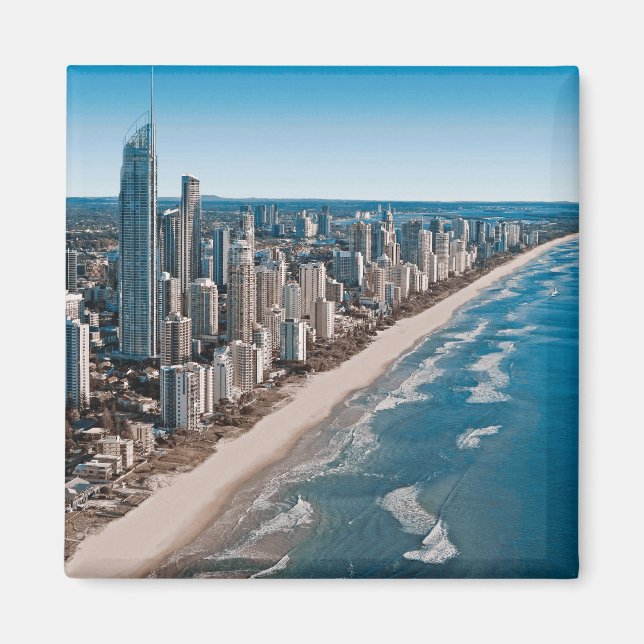 Íman Costa Dourada Austrália Vista Aérea (Frente)