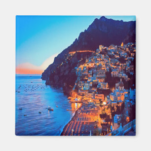 Íman Costa ldp POSITANO Amalfi - pôr do sol tirado do