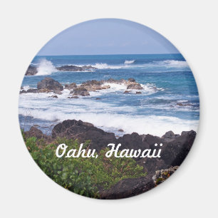 Íman Costa norte na ilha de Oahu em Havaí