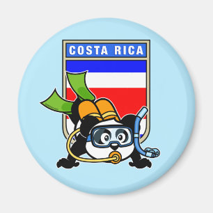 Íman Costa Rica Scuba Merging Panda