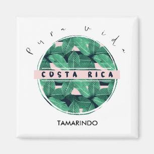 Íman Costa Rica Selgle Leaf Pura Vida Souvenir