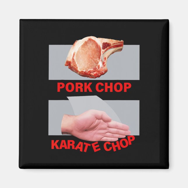Íman Costeleta de Porco Karate Chop Mão Marcial (Frente)