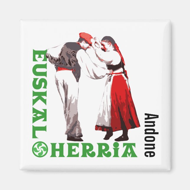 Íman Costume, Euskal Herria, tradicional dança basca: (Frente)