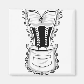 Íman Costume Maid Francês Camisa Legal Halloween Housem