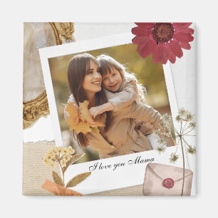 Íman Costume Moderno Eu Te Amo Foto Da Mãe