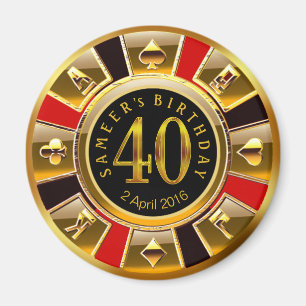 Íman COSTUME para o aniversário de 40 anos da
