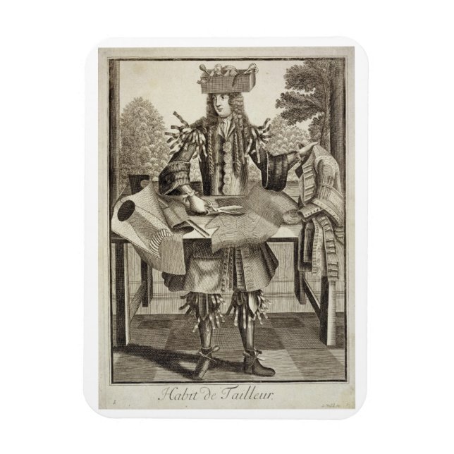 Íman Costume para um Tailor, pub. de Gerard Valck (1651 (Vertical)