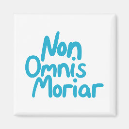 Íman Cota antiga em latim manuscrita com tinta azul