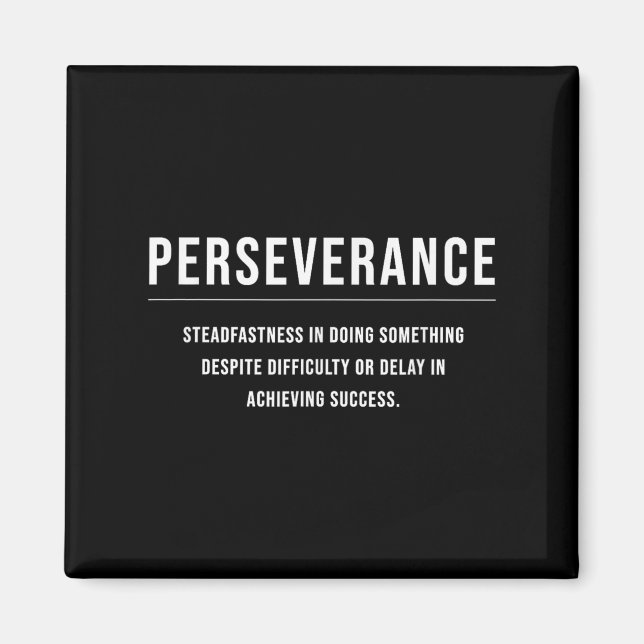 Íman Cota de Slogan Empresarial Motivacional Perseveran (Frente)