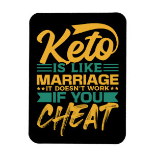 Íman Cota Engraçada de Cheque de Dieta de Keto