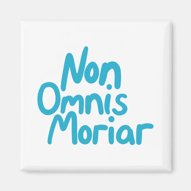 Íman Cota Latina Antiga, com letra azul, com letra de m (Frente)