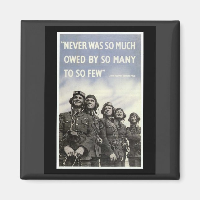 Íman Cotação Britânica WW2 Churchill (Frente)