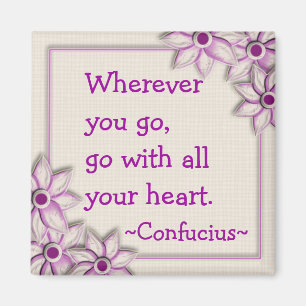 Íman Cotação Confúcio (1) - Magneta Motivacional