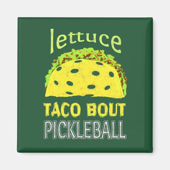 Íman Cotação Encantada Pickleball Taco (Frente)
