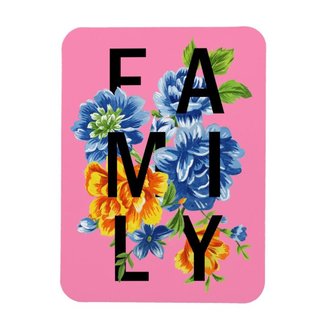 Íman Cotação Família Floral (Vertical)