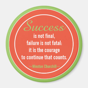 Íman Cotação positiva da Atitude-Churchill inspirador