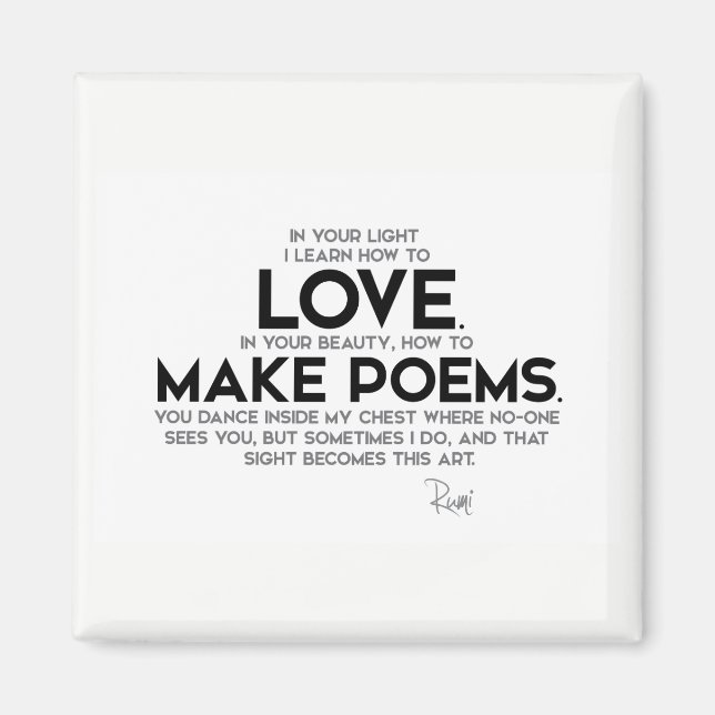 Íman COTAS: Rumi: Aprenda a amar (Frente)