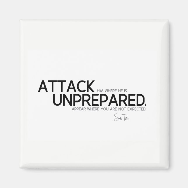 Íman COTAS: Sun Tzu: Atacar despreparado (Frente)