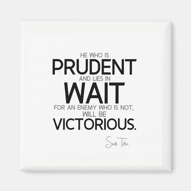 Íman COTAS: Sun Tzu: Prudente e espere (Frente)