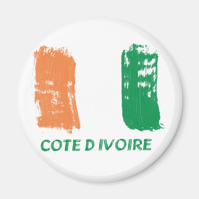 Íman Cote D' Ivore Flag design (Frente)