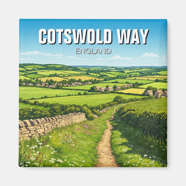 Íman Cotswold Way England Viagem (Frente)