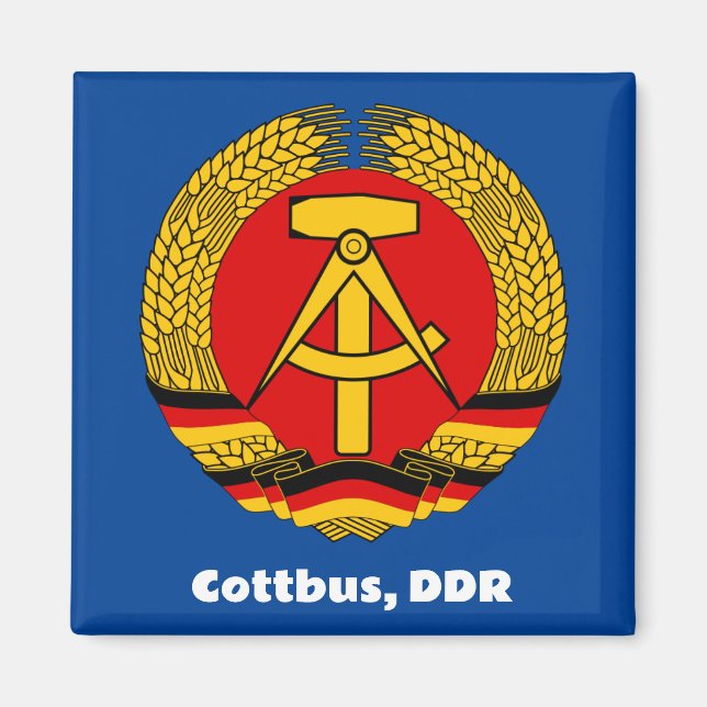 Íman Cottbus, Alemanha Oriental (DDR, GDR) Ossi (Frente)