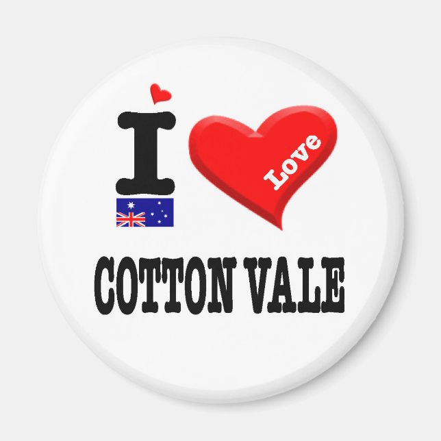 Íman COTTTON VALE - I Love (Frente)