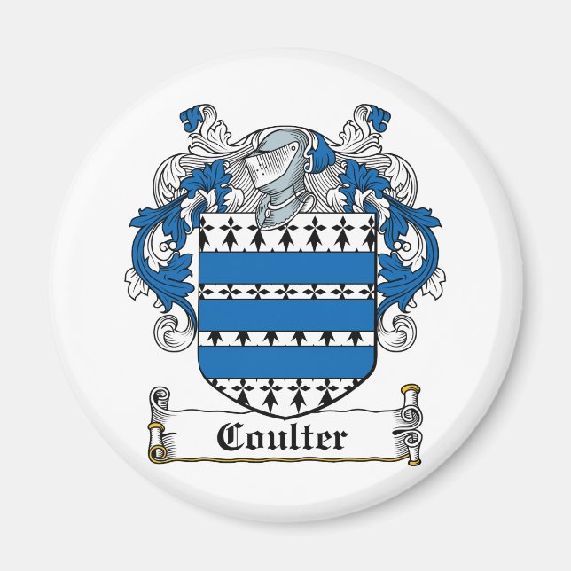 Íman Coulter Family Crest (Frente)