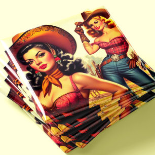 Íman Country Western Pin-up