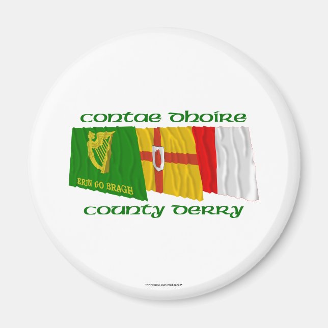 Íman County Derry Flags (Frente)