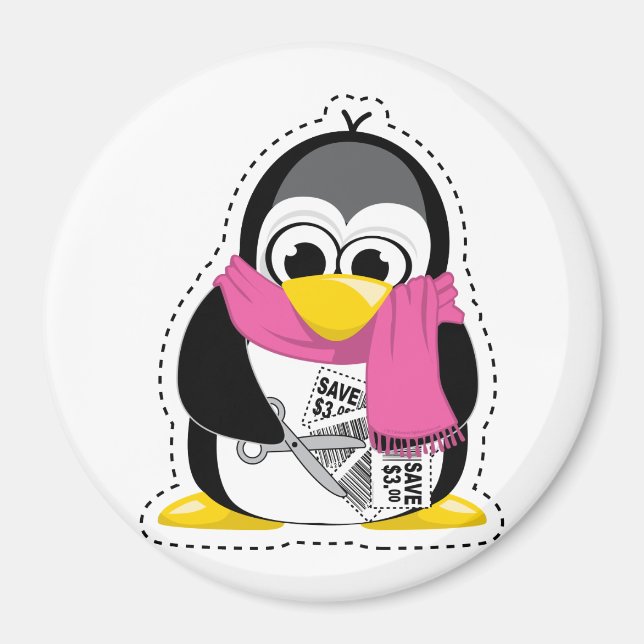 Íman Coupon Penguin (Frente)