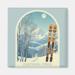Íman Courchevel França, lembrança de esqui