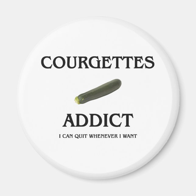 Íman Courgettes Addict (Frente)
