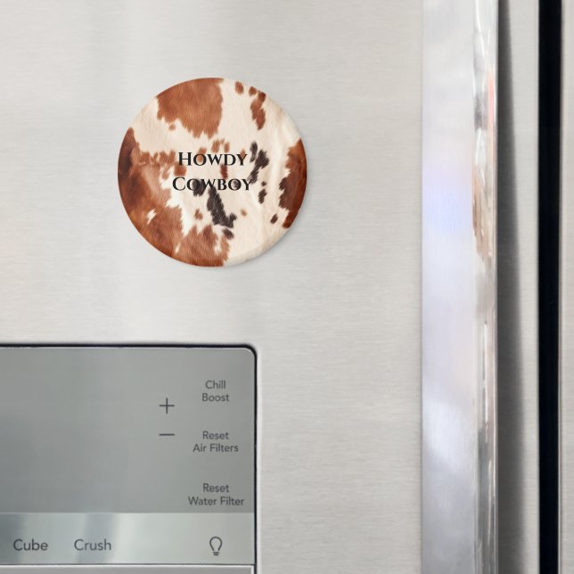 Íman Couro de Vaca Southwest Creme Marrom  (In Situ (Fridge))