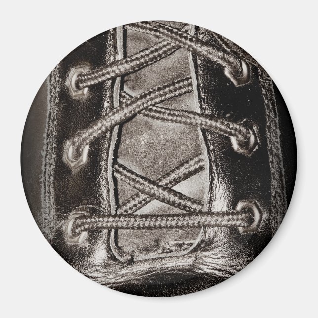 Íman Couro e Láforos Pretos (Frente)