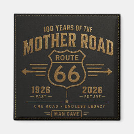 Íman Couro Preto 100 Anos da Estrada Mãe