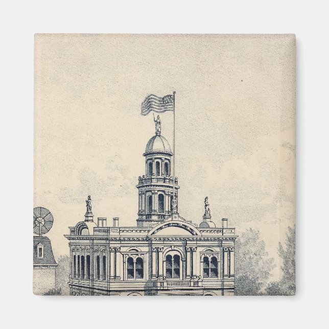 Íman Court House, Fresno (Frente)