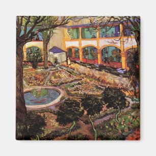 Íman Courtyard of Hospital at Arles, por Vincent van Go