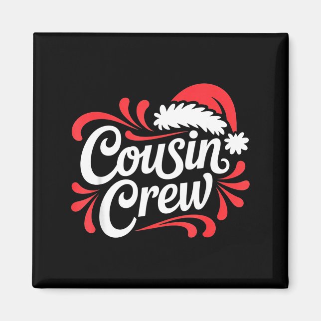 Íman Cousin Crew Christmas Xmas Lights Family Matching  (Frente)