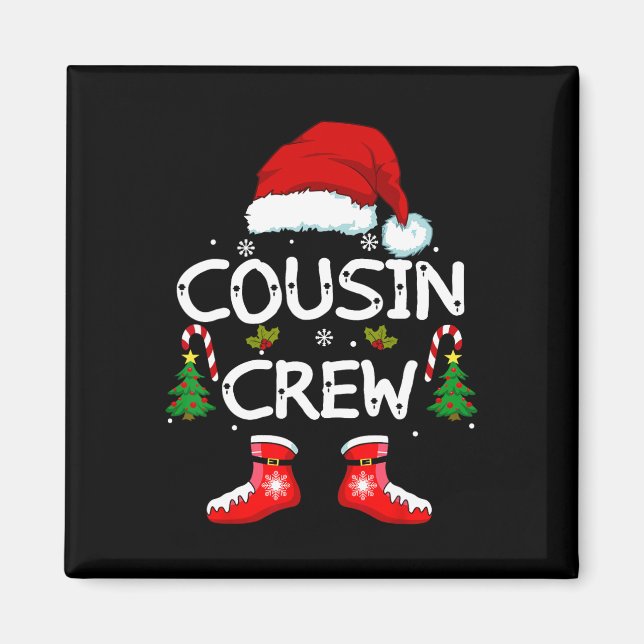 Íman Cousin Crew Kids Primos Família de Natal (Frente)