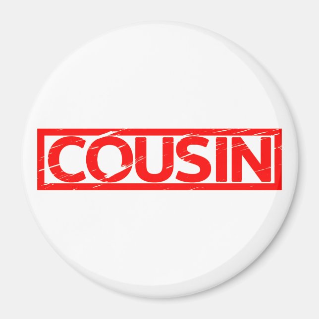 Íman Cousin Stamp (Frente)